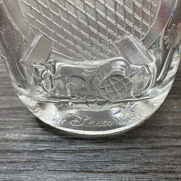 McDonald's Walt Disney World Celebration 2000 3D Mickey Mouse Square Clear Glass - Picture 3 of 7